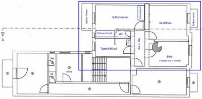 Gepflegte Maisonette (Hochparterre und 1. OG)  in urbaner und dennoch ruhiger Lage