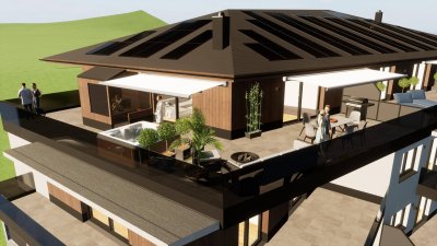 Penthaus in St. Johann, Top2 83,81m²; 48,27m² Terrasse und Fernsicht