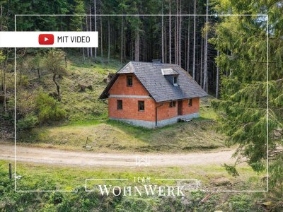 Almliegenschaft Stubalpe | Massiv-Rohbau zum Eigenausbau | 5.000 m² Privatforst &amp; Quelle