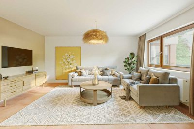 Naturnahes Wohnen - Hochwertig modernisierte 4-Zimmer-Wohnung mit Balkon in ruhiger Wohngegend