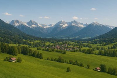 Diskrete Vermarktung: Traumhaftes Anwesen mit Panoramabergblick im Oberallgäu
