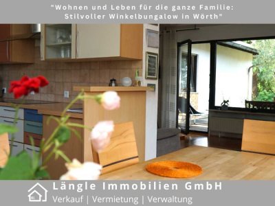 "Wohnen und Leben für die ganze Familie: Stilvoller Winkelbungalow in Wörth"