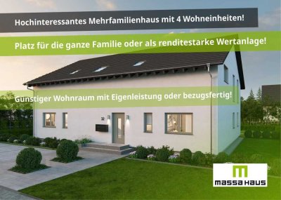 �️� Neubau MFH mit 4 WE � Platz für die ganze Familie oder als lukratives Anlageobjekt!