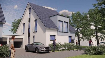 Doppelhaushälfte mit Grundstück, KfW 40, PV-Anlage,  Wärmepumpe, Festpreis, Bodenplatte, FB Heizung