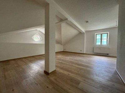 2-Raum-Dachgeschosswohnung mit Blick in den Park