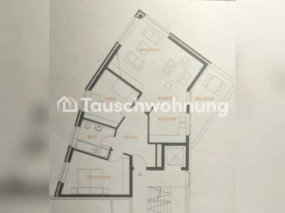 Tauschwohnung: 3 Zimmer Wohnung mit gr. Balkon