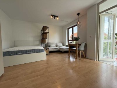 Erstbezug! 1-Zi.-Wohnung Univiertel, TG, Loggia, möbliert, inkl. SpülMaschine, NK & Internet