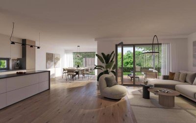 Gartenwohnung - 2 Geschossig mit 120m² Wohnfläche und 240m² Garten!