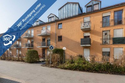 Klein aber fein in Zentrumsnähe 
Voll Möbliertes 1-Zimmer-Appartement mit Duschbad, Balkon und EBK