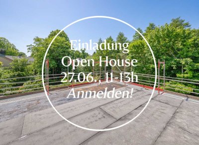 OPEN HOUSE AM 27.06.* Großzügige Dachterrasse mit Blick ins Grüne