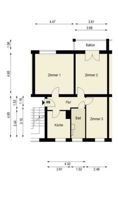 Helle Altbauwohnung mit Balkon im gepflegten Friedrichshain – ruhige Kiezlage