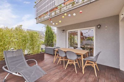 Modernisierte 3,5 ZKB in Mutterstadt mit Garten, Terrasse und Garage!