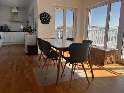 Moderne 4-Zimmer-Wohnung mit Alpenblick im Zentrum von Karlsfeld