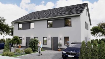 Preiswerter Neubau in der Kohlfurt, Einfamilienhaus Doppelhaushälfte, FBH, A+, PV, Lüftung