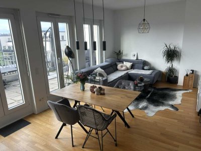 Exklusives Penthouse mit 2 Zimmern und Dachterasse in Wiesbaden
