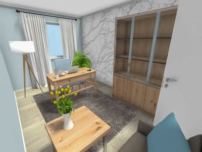 4-Raum-Balkonwohnung im Altbau mit 2 Bädern
