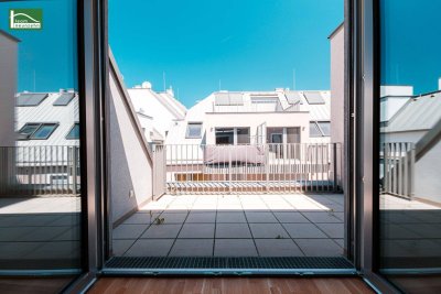 Sie haben es sich verdient .... Neubau im DG mit Terrasse und Küche in Bestlage - Nähe U1 - Kagraner Platz