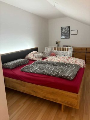 Schöne 4-Zimmer-Dachgeschosswohnung mit Balkon in Wertach