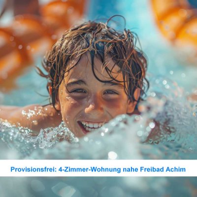 Provisionsfrei: Wohnung am Freibad Achim * 4 Zimmer * 90 m² * Balkon * Stellplatz