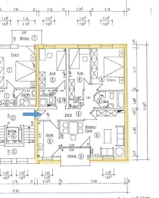 Gepflegte 4-Raum-Wohnung mit Balkon in Top-Lage!