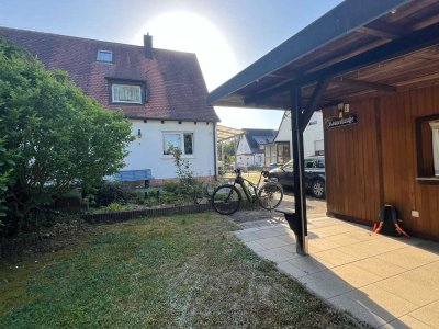 Familienfreundliche Doppelhaushälfte mit weitläufigem Garten und viel Potenzial