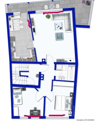Helle 3-Zimmer-Wohnung mit Balkon im 1. OG in Forchtenberg