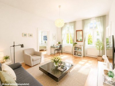 Charmante Altbauwohnung nahe U2 Taborstraße – stilvoll möbliert | Absolute Ruhelage im Innenhof | 4. Liftstock | Südost-Ausrichtung