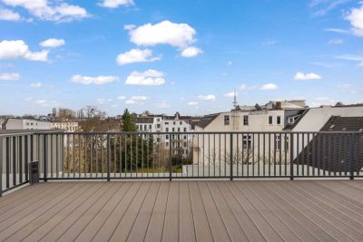 Neubau-Dachgeschoss mit Dachterrasse im Denkmal