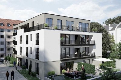 **Nur 18 Wohneinheiten** "Art SQUARE" 3-Zimmer- Wohnung mit eigener privater Gartenanteil!!