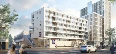 **Helle 1-Zimmerwohnung Neubau mit Balkon in den Westarkaden!**