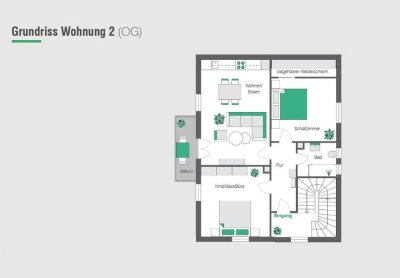 +++Hochwertig kernsanierte Altbau 3 ZKB 1. OG mit Balkon & Garage+++