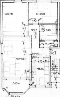 geräumige 3-Zimmer Wohnung mit Balkon zu vermieten mit WBS
