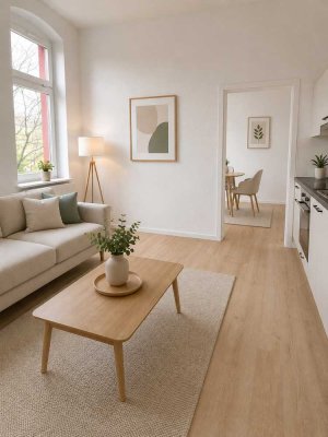 Charmante 2,5-Zimmer-Wohnung mit offenem Wohn- und Kochbereich inkl. EBK