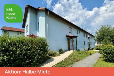AKTIONSWOHNUNG &amp; NEUE KÜCHE - Lichtdurchflutete 3-Zimmer-Wohnung mit Balkon und Carportparkplatz in ruhiger Lage - geförderte Miete ODER geförderte Miete mit Kaufoption - 3 Zimmer