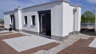 Neuwertige Luxus-Dachterrassenwohnung mit Alpenblick