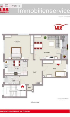 Gepflegte 3-Zimmer-Wohnung mit Balkon in Leverkusen