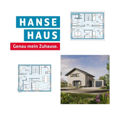 Hanse-Haus QNG Line Variant 28-132, fast fertig, KfW 40 plus KfN, 545m² Grundstück – Nr. 374