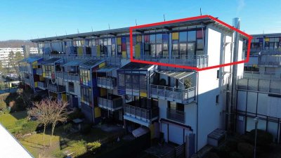 Top gelegene und bezugsfreie 3-Zimmer Penthousewohnung in Regensburg West