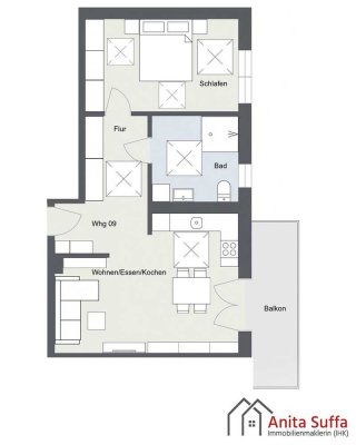 Klimafreundliche Neubauwohnung nach KfW40-Standard mit QNG Gütesiegel! WE09