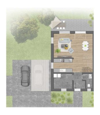 Attraktive und neuwertige 4-Zimmer-Doppelhaushälfte mit geh. Innenausstattung