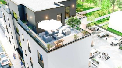 *NEUBAU: Luxuriöse Penthouse-Wohnung! Bezugsfertig & mit Carport in zentraler Lage von Lennep*
