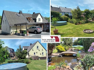 Urgemütliches Wohnhaus mit ELW und traumhaftem Wohnfühlgarten