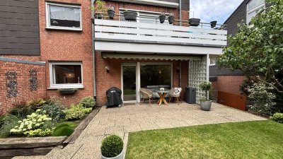 * Eine einmalige Chance! * Wunderschöne, helle Eigentumswohnung mit Terrasse + Garage in Suderwich!