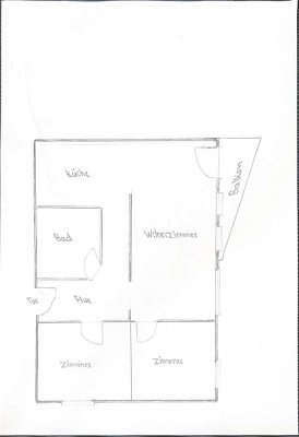 3-Zimmer-Wohnung in ruhiger Lage, ab 1. Juli verfügbar.