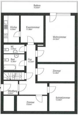 Großzügige 6-Zimmer Wohnung mit Garten in Dichtelbach