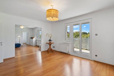 1190 NEBEN WERTHEIMSTEINPARK: Sonnige, gepflegte 3-Zimmer-Wohnung mit großer Süd-Terrasse (30qm), Kahlenbergblick