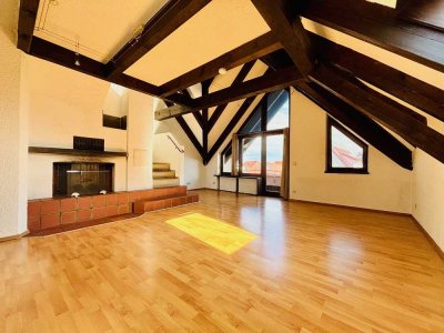 3,5-Zimmer Maisonette Wohnung, mediterraner Baustil, Balkon, EBK, zentral