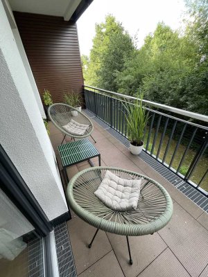 Exklusive 2 Zimmer Etagenwohnung mit großem Balkon