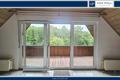 Direkt am Waldrand: 2,5- Zi-Dachgeschosswohnung mit großer Loggia in beliebter Lage von Usingen