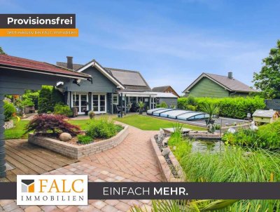 +++ PROVISIONSFREI - Wohlfühloase mit Pool, Sauna und Teich direkt am Wald +++